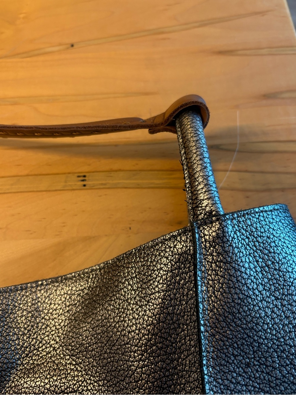 The Sak Los Feliz Large Tote Bag, Metallic Silver - Picture 14 of 16